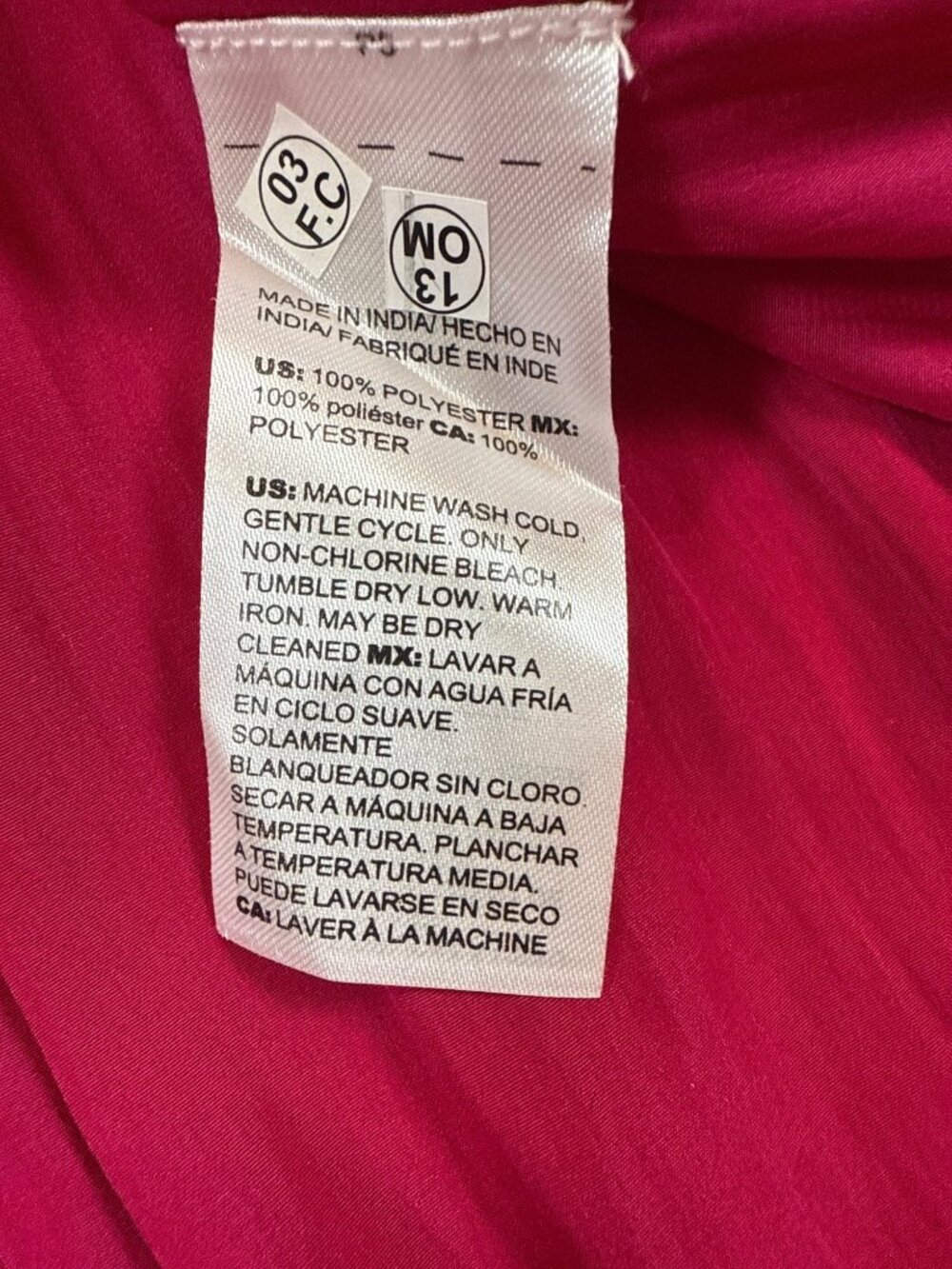 NWT Chicos Tiered Botanic Berry Maxi Skirt size 1 (US 8/10) Smocked Waist (JJ650 - Picture 8 of 9